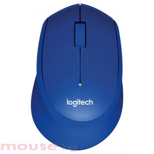 Безжична оптична мишка LOGITECH M330 Silent Plus, Синя, USB