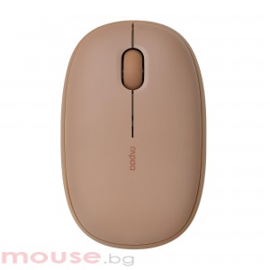 Безжична оптична мишка RAPOO M660, Multi-mode, Свързване с 3 у-ва, Тиха, Кафява