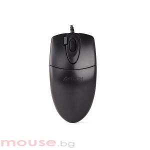 A4tech OP 620DS Оптична мишка, безшумен клик, USB черна