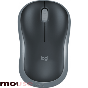 Безжична оптична мишка LOGITECH M185, USB, Сив/Черен