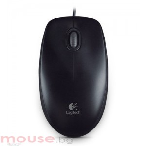 Мишка Logitech optical mouse Оптична мишка B100  USB, 3 but, Черна