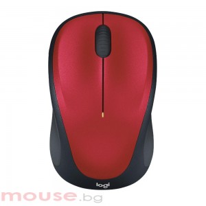 Безжична оптична мишка LOGITECH M235, Червен, USB
