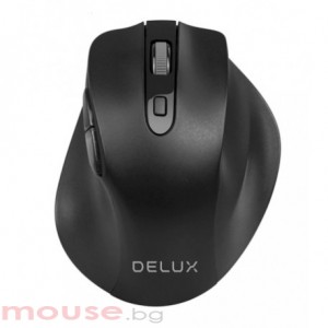 Мишка DELUX Безжичен, Оптичен, 1600dpi