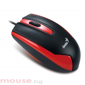 Мишка GENIUS DX-100, оптична USB 1200dpi червена