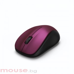Безжична оптична мишка HAMA MW-300, USB, 3 бутона, 2.4 GHz, бордо