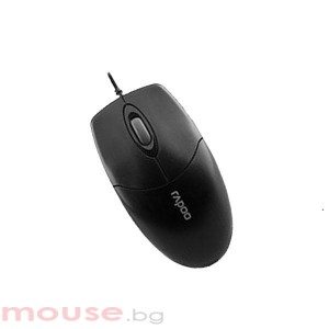 Жична оптична мишка RAPOO N1020, Черен, USB