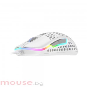 Геймърска мишка Xtrfy M42 White, RGB, Бял