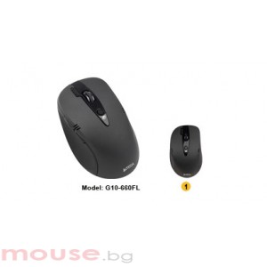 Мишка A4Tech G10 -660FL V-Track PADLESS, черна, USB