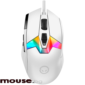 Геймърска мишка LORGAR MSP80, 8000 Hz Gaming Mouse Pro, White