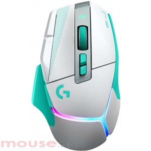 Геймърска безжична мишка Logitech G502 X Plus Lightsync RGB - Mint