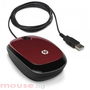 Мишка HP X1200 Wired optical, USB Red Mouse