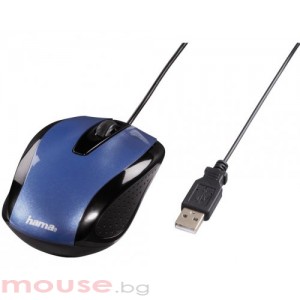 Мишка HAMA AM-5400, Оптична, USB, синя