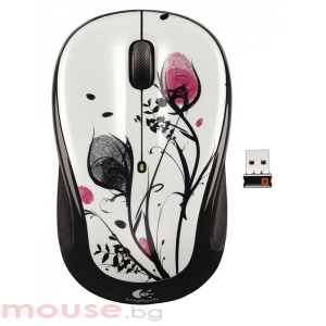 Logitech Wireless Mouse M325 Fingerprint Flowers