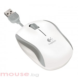 Мишка Logitech Corded Mouse M125 White
