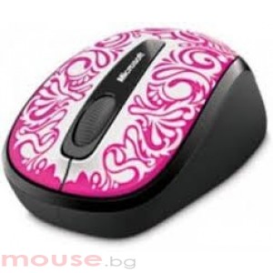 Microsoft Wireless Mobile mouse 3500, USB, ER, English, White/Flowers, Retail