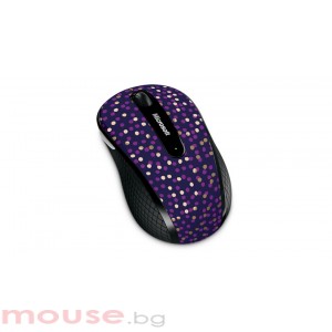 Мишка Microsoft Wireless Mobile Mouse 4000 USB Eggplant Dot