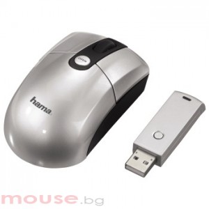 Мишка HAMA Безжична оптична HAMA-M642 USB, сребърна
