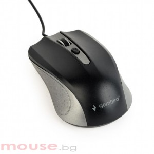 Мишка GEMBIRD MUS-4B-01-GB Optical mouse, USB, сиво/черно