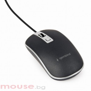 Мишка Gembird MUS-4B-06-BS Wired optical mouse, USB, black/silver