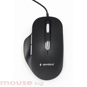Мишка Gembird MUS-6B-02 Wired optical LED mouse, USB, black