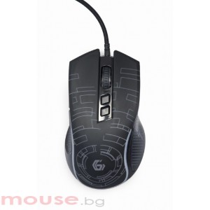 Мишка Gembird MUSG-RGB-01, USB LED gaming wired mouse, black