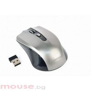Мишка GEMBIRD MUSW-4B-04-BG Wireless optical mouse, черно/сиво