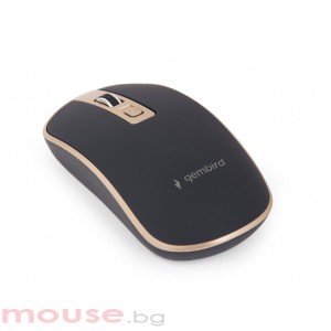 Мишка Gembird MUSW-4B-06-BG Wireless optical mouse, black/gold