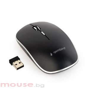 Мишка GEMBIRD MUSW-4BS-01 Silent wireless optical mouse, черна