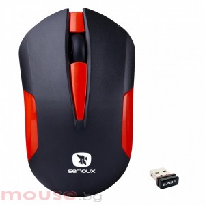 Мишка Drago 300 1000DPI Wireless serioux red AA battery included 