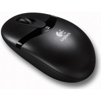 Mouse Logitech Cordless Black 3 Buttons, Refurbished