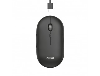 Мишка TRUST Puck Wireless & BT Rechargeable Mouse Black