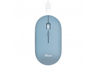 Мишка TRUST Puck Wireless & BT Rechargeable Mouse Blue