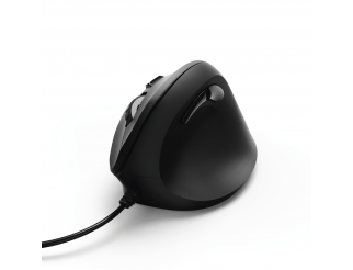 Жична ергономична мишка HAMA EMC-500, USB, 1000/1200/1400 dpi, Черен
