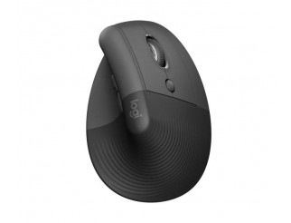 Безжична Мишка Logitech Lift Vertical, Ергономична, Графит
