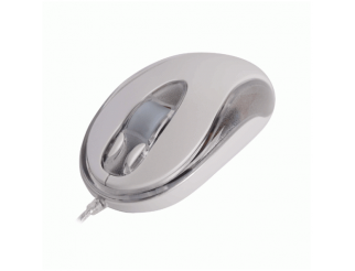 Мишка A4 BW-9 OPT/U-SHAP/WHEEL/SILVR