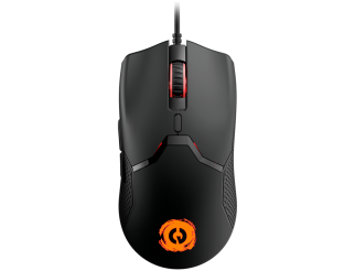 Геймърска мишка CANYON Carver GM-116,  6keys Gaming wired mouse, A603EP sensor, DPI up to 3600, rubber coating on panel, Huano 1million switch, 1.65M PVC cable, ABS material. size: 130*69*38mm, weight: 105g, Black