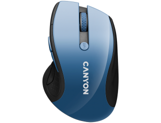 Мишка CANYON Безжичен, Оптичен, 1600dpi Blue Gray pearl glossy