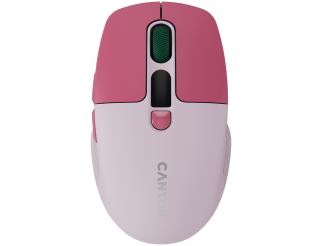 Мишка CANYON mouse MW-26 LCD Silent Dual Mode Wireless Pink