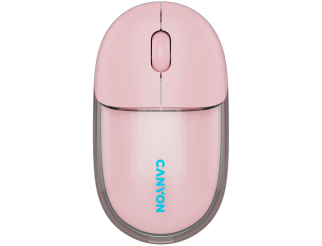 Мишка CANYON mouse OnClick 24 BT/ Wireless Transparent/Pink