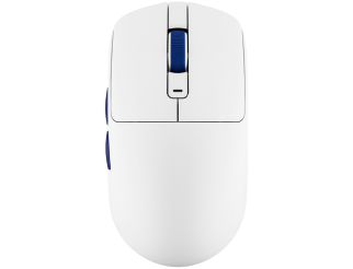Геймърска мишка ROYAL KLUDGE M30 White Blue Gaming Mouse PAW 33111K