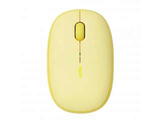 Безжична оптична мишка RAPOO M660, Multi-mode, Свързване с 3 у-ва, Тиха, Жълта