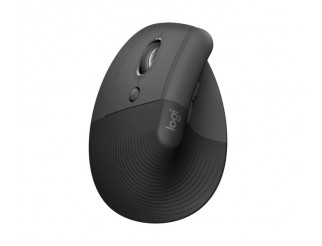 Безжична Мишка Logitech Lift Left Vertical, Ергономична, Графит