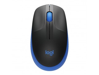 Безжична оптична мишка LOGITECH M190 Full-Size, USB, 1000 dpi, 3 бутона, Син