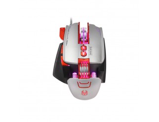 Геймърска мишка Mixie M9, Оптична, 8D, RGB, Сив 