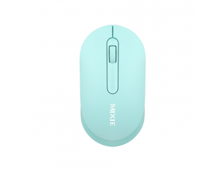 Мишка Mixie R518, Безжична, USB, 3D, Зелен 