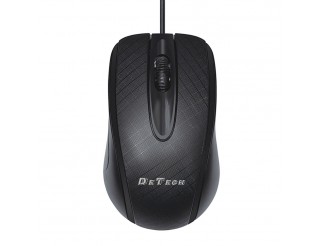 Мишка DeTech D10, Optical, Black - 779