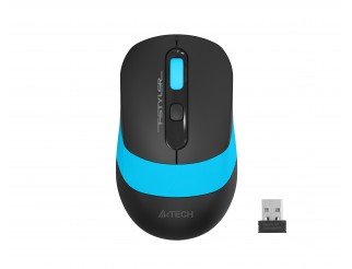 Оптична мишка A4tech FG10S Fstyler, безжична, безшумна,Син
