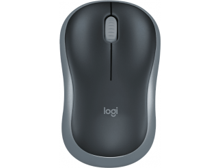 Безжична оптична мишка LOGITECH M185, USB, Сив/Черен