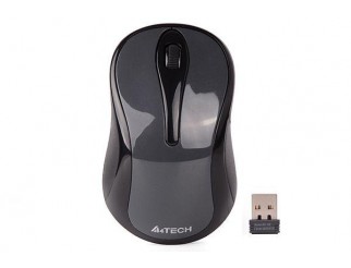 Безжична мишка A4Tech G3-280NS, 2.4G Hz, USB, Безшумна, Сив