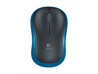 Мишка LOGITECH M185 WL/NB/BLACK+BLUE